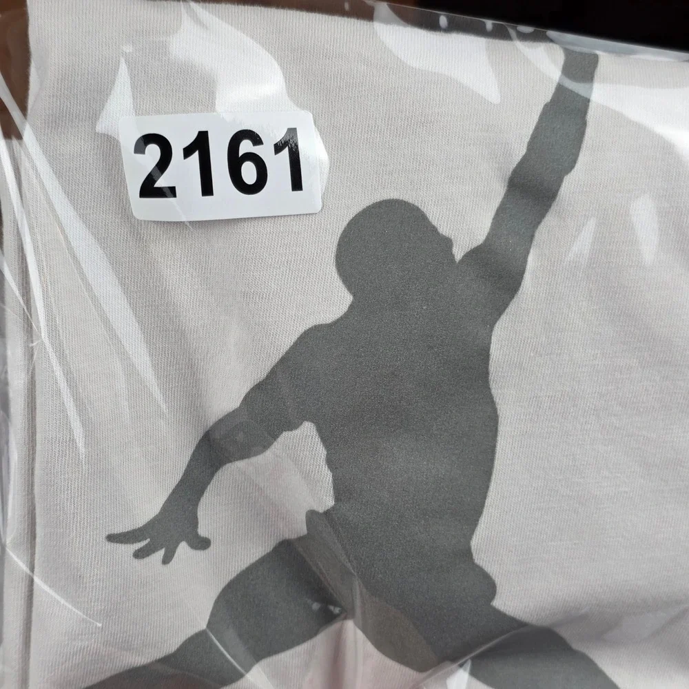 Jordan Jumpman‎ Air Graphic T-Shirt Mens Medium White Red Jumpman Logo Cotton